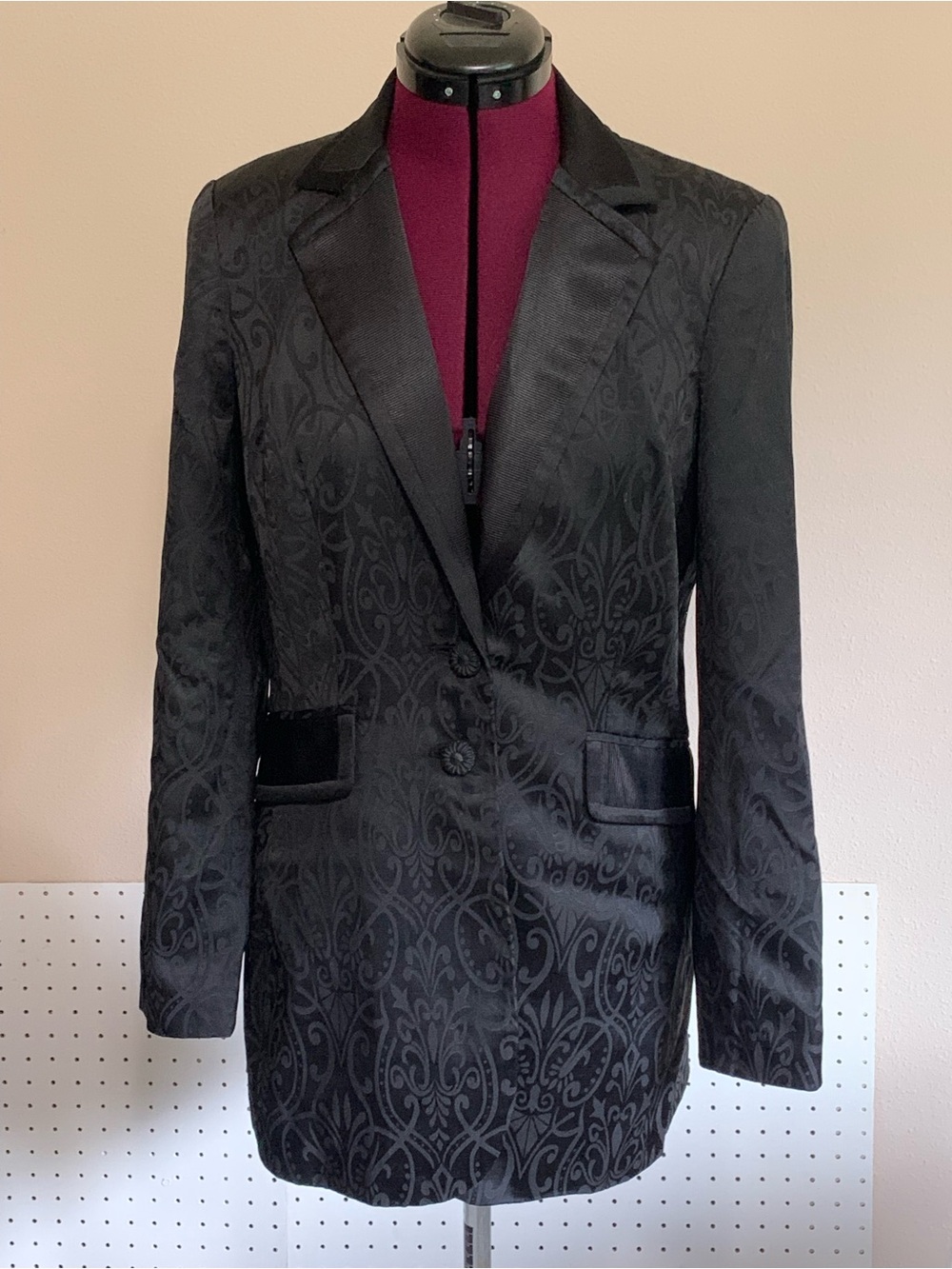 Bisou Bisou Black Lined Jacket with Brand Tag